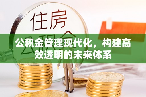 朝天公积金管理现代化，构建高效透明的未来体系