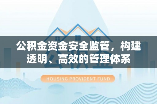 朝天公积金资金安全监管，构建透明、高效的管理体系